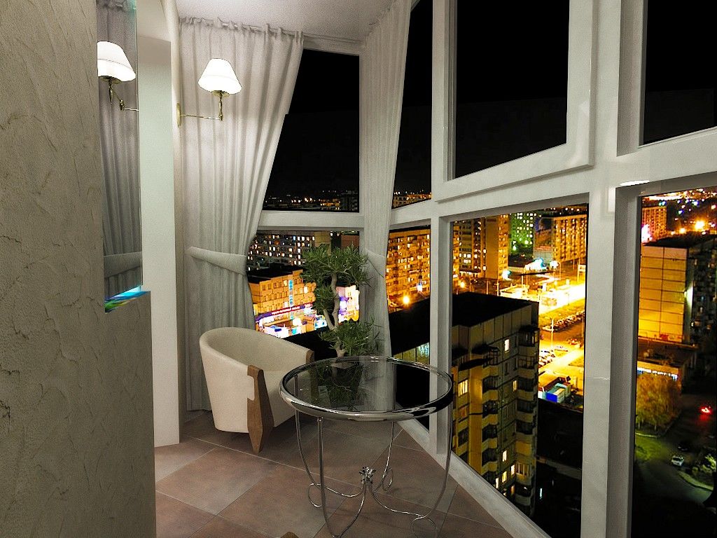 теплое панорамное остекление балкона